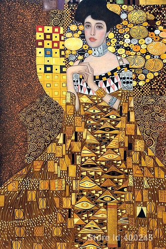 Gustav-Klimt-kobieta-obrazy-znani-grafika-portret-Adele-Bloch-Bauer-reprodukcji-obraz-olejny-wysokiej-jako-ci