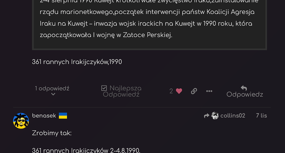 Screenshot 2023-12-11 at 21-51-48 Nieskończoność plus 1. Czyli konkurs @benasek. Ponoć nagroda ma być - Rozrywka i Imprezy - Pytamy Online
