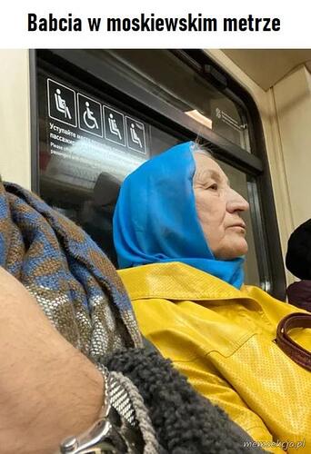 babcia w mosk metrze